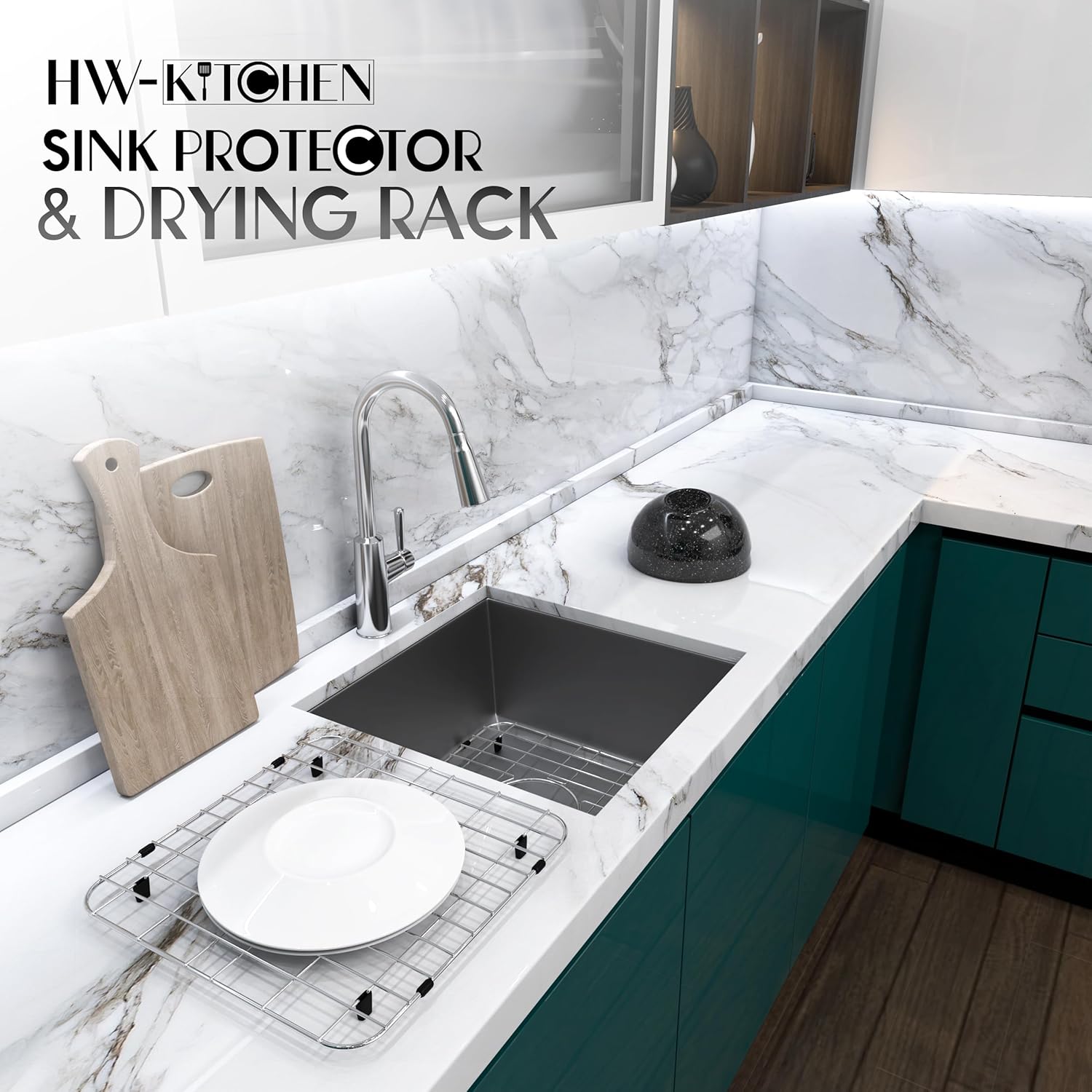 28 x 15 Sink Protector - Stainless Steel Rack - Drying Rack - Kitchen Sink Protector - Farm Sink Rack